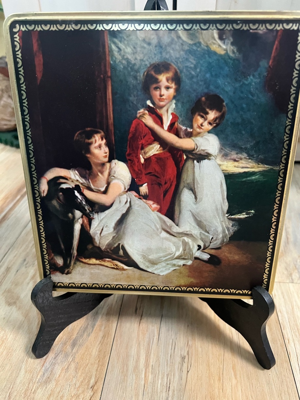 Square Collectible Tin “The Children of Sir Samuel Fludyer" by Thomas Lawrence